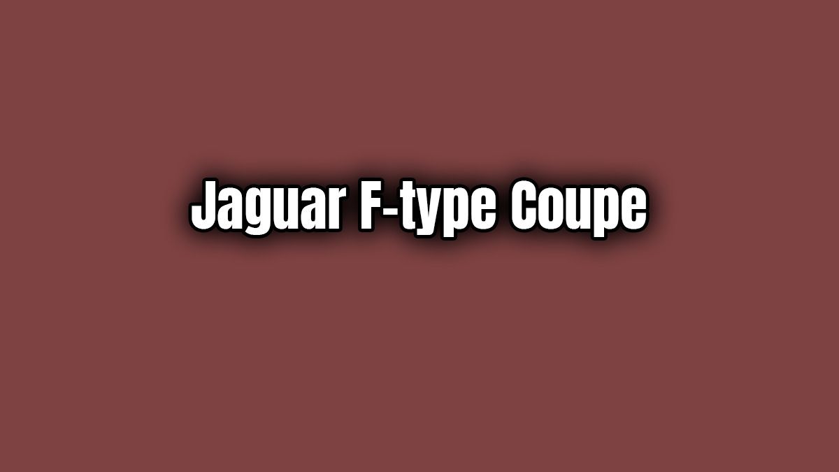 2020 Jaguar F-Type Coupe 5.0 V8 Özellikleri