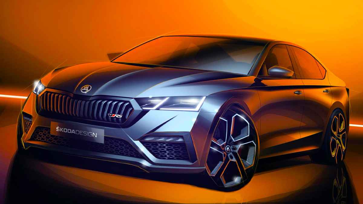 Skoda 2020 Octavia Rs Iv İlk Çizimleri Paylaştı