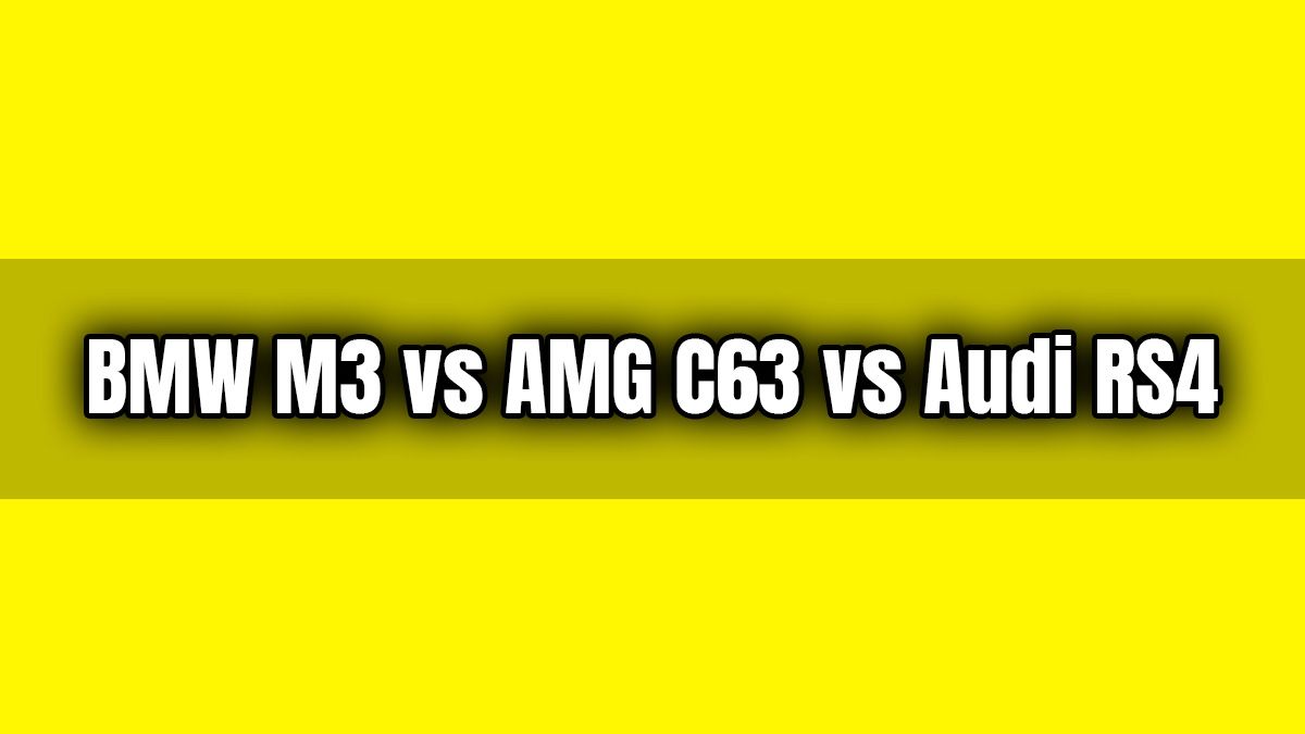 Bmw M3 Vs Amg C63 Vs Audi Rs4 Drag Yarış