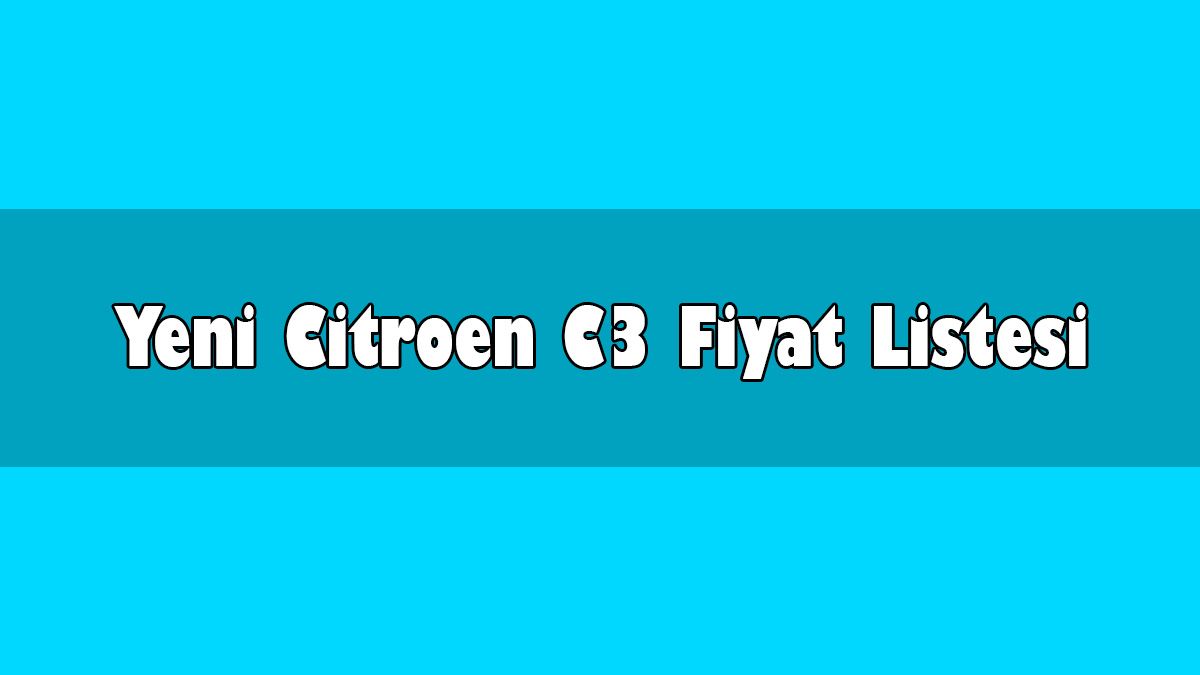 Yeni Citroen C3 Ekim 2020 Kampanyalı Fiyatları