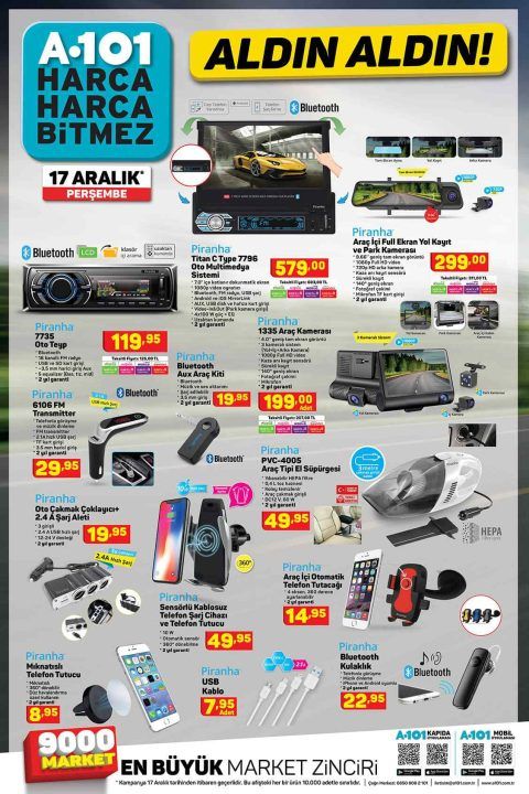 A101'e 17 Aralık'ta Hangi Otomobil Ürünleri Gelecek?