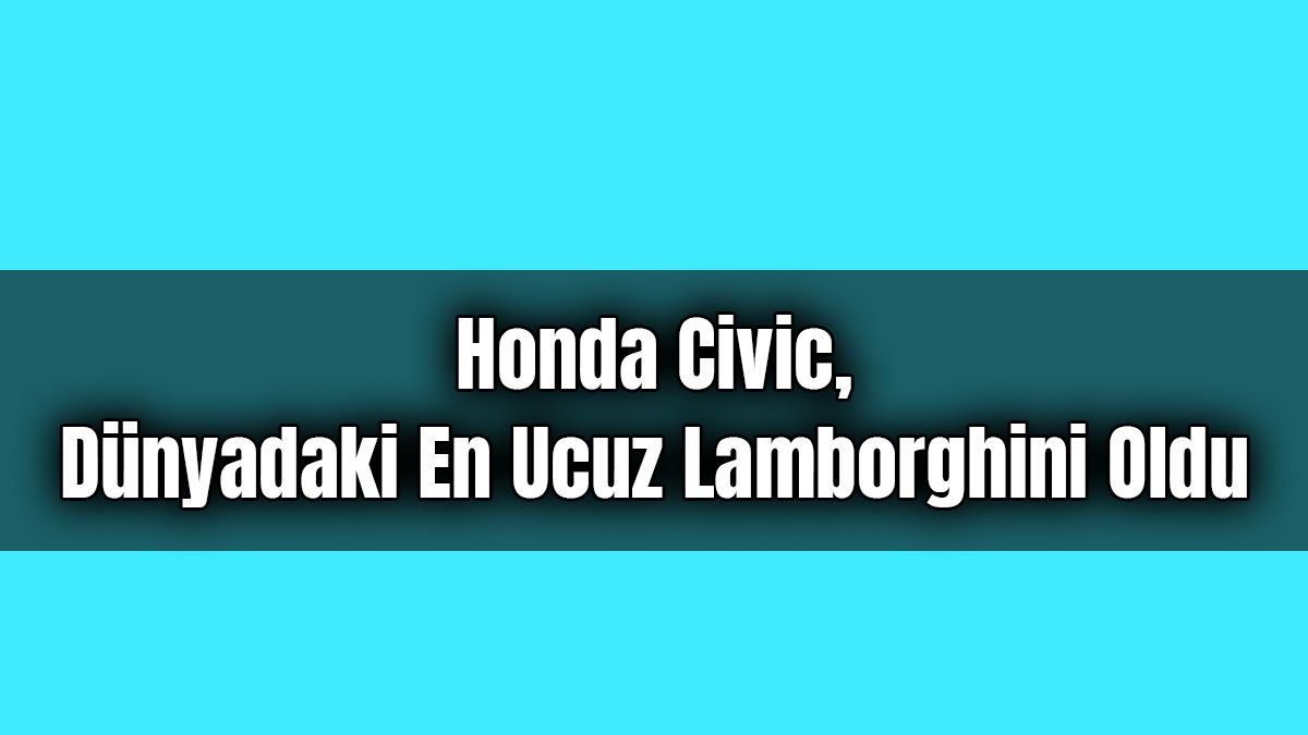 Dünyadaki En Ucuz Lamborghini Oldu