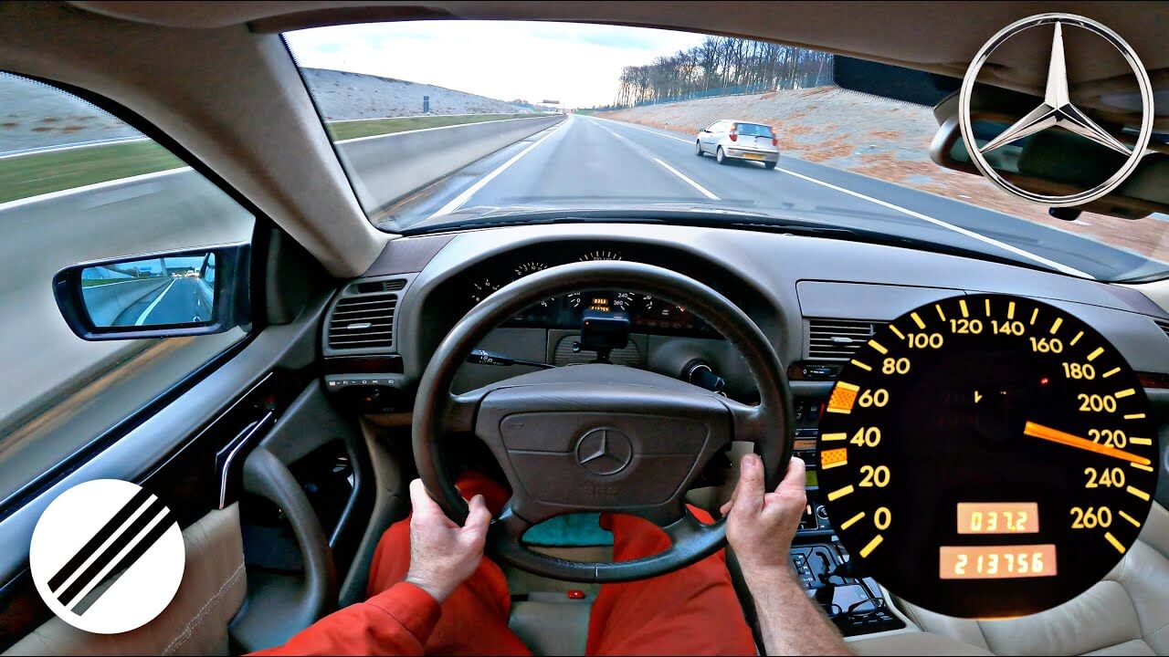 23 Yaşındaki Mercedes CL 500 Otobanda Rekor Denemesi Yapıyor!