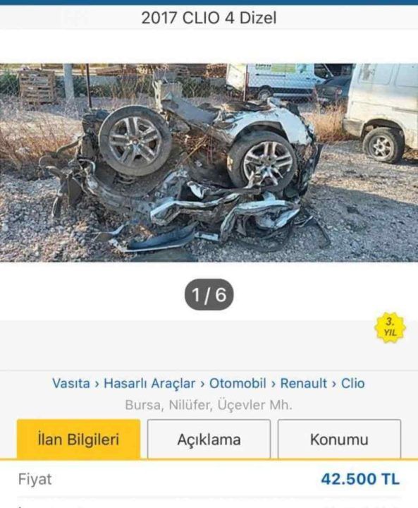 Sel Hasarlı Hurda Araca İstenen Fiyat Görenleri Şaşırttı