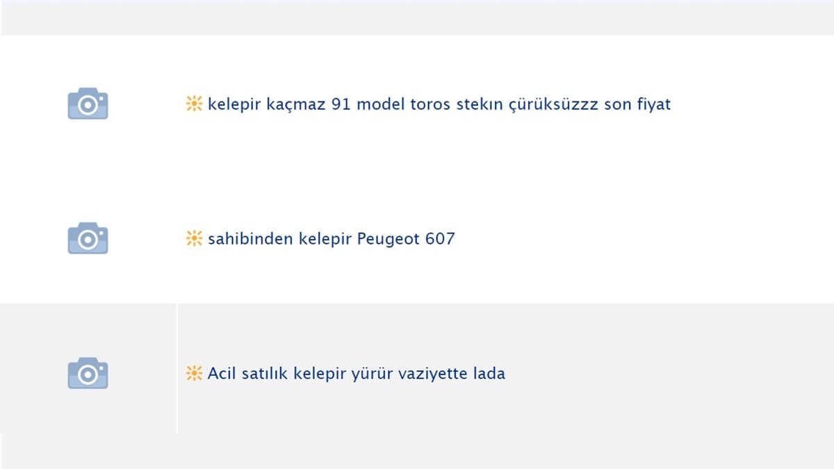 İkinci El Araç Satarken Kullanılan İlan Başlıkları