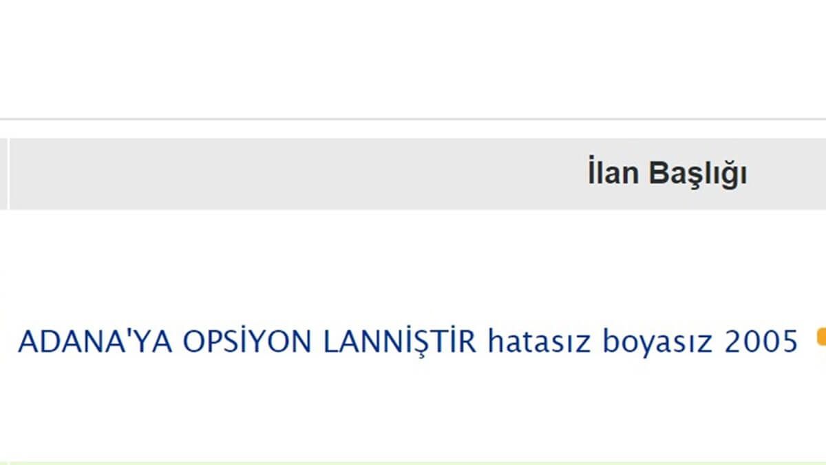 İkinci El Araç Satarken Kullanılan İlan Başlıkları