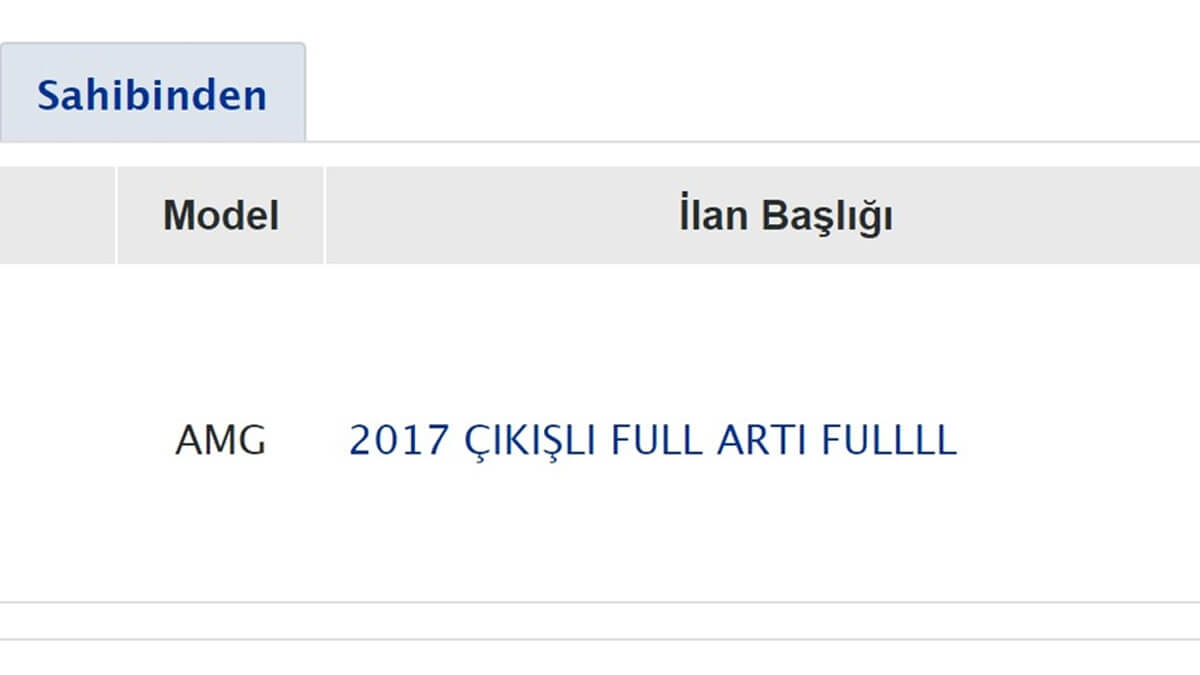 İkinci El Araç Satarken Kullanılan İlan Başlıkları