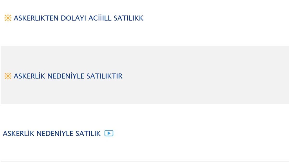 İkinci El Araç Satarken Kullanılan İlan Başlıkları