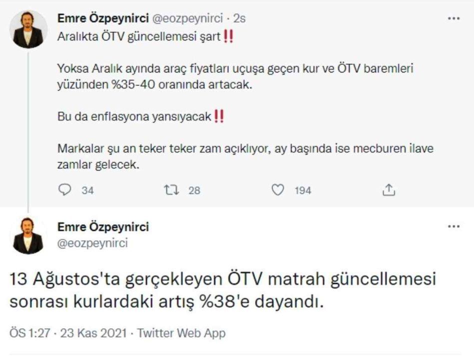 Ekonomist Emre Özpeynirci