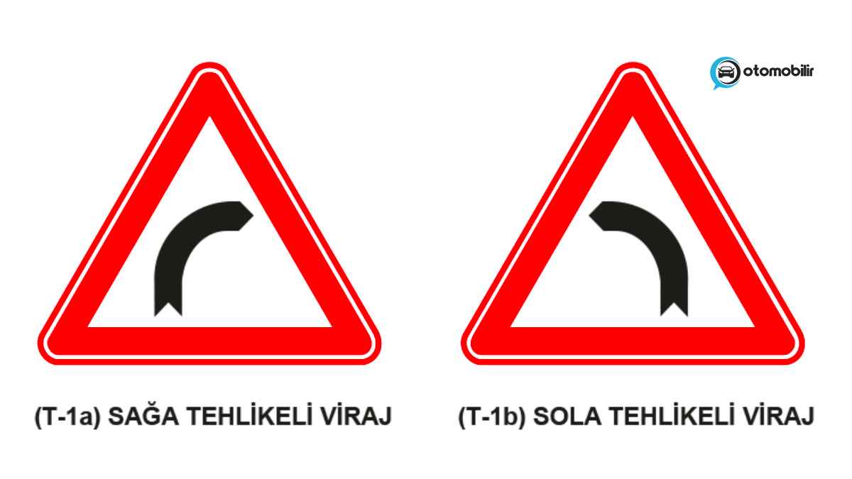 Sağa/Sola tehlikeli viraj levhası