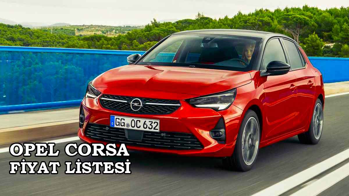 Opel Corsa fiyat listesi