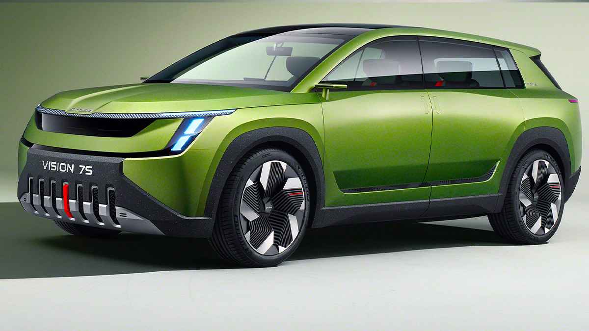 Skoda'nın Yeni Marka Logosu ve Elektrikli Modeli Skoda Vision 7S Tanıtıldı