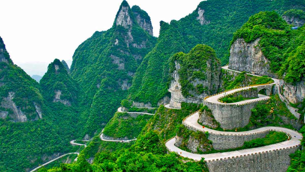 Tianmen Dağı Yolu, Çin