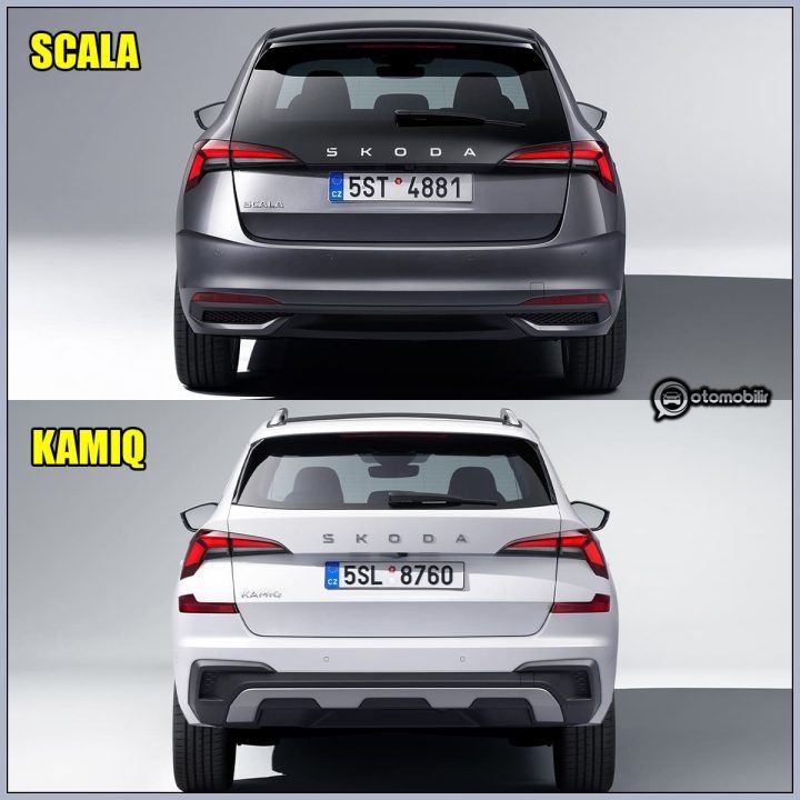 2024 Skoda Kamiq ve Scala arka tasarım