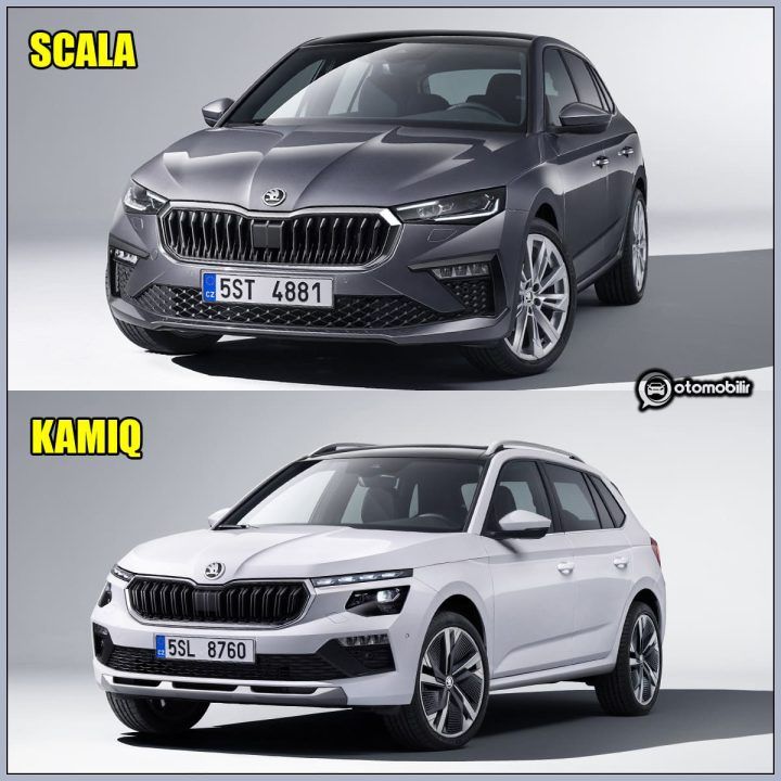 2024 Skoda Kamiq ve Scala ön