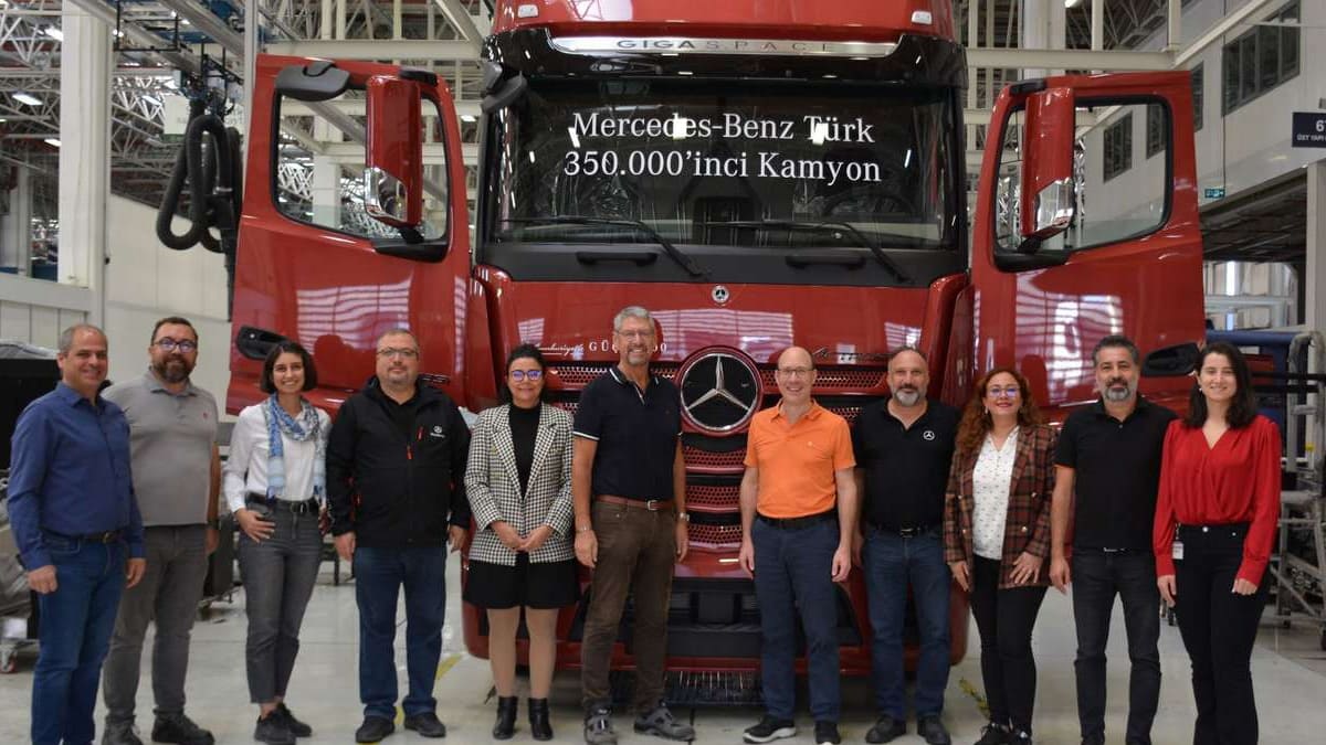 Aksaray Kamyon Fabrikasında 350 Bininci Kamyonunu Banttan İndirdi