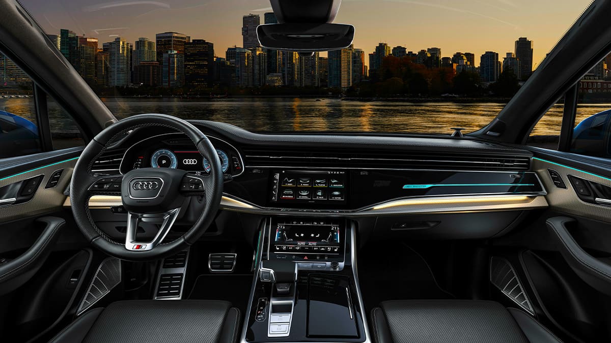 2024 audi q7 iç mekan