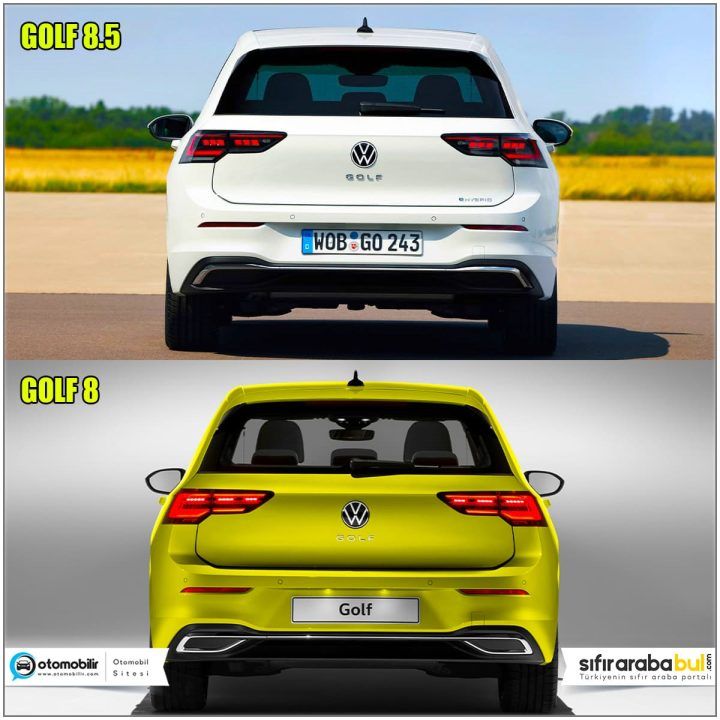 golf 8 ve golf 8.5 arka tasarım