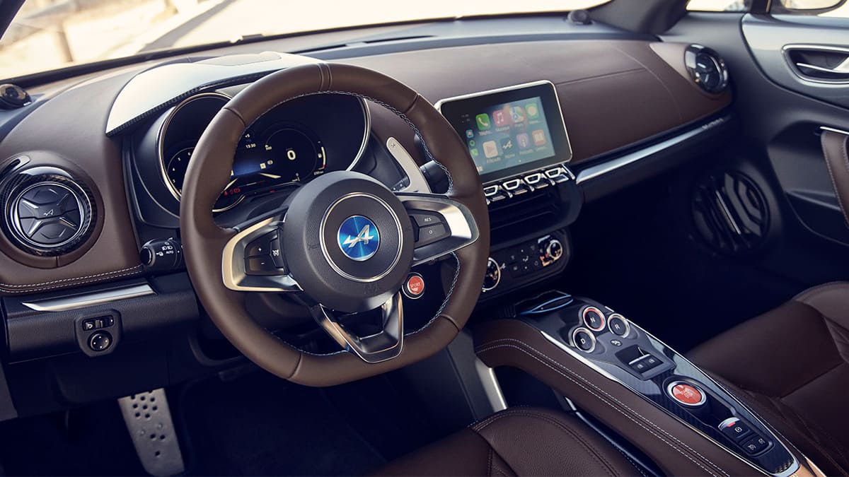 Alpine A110 kokpit