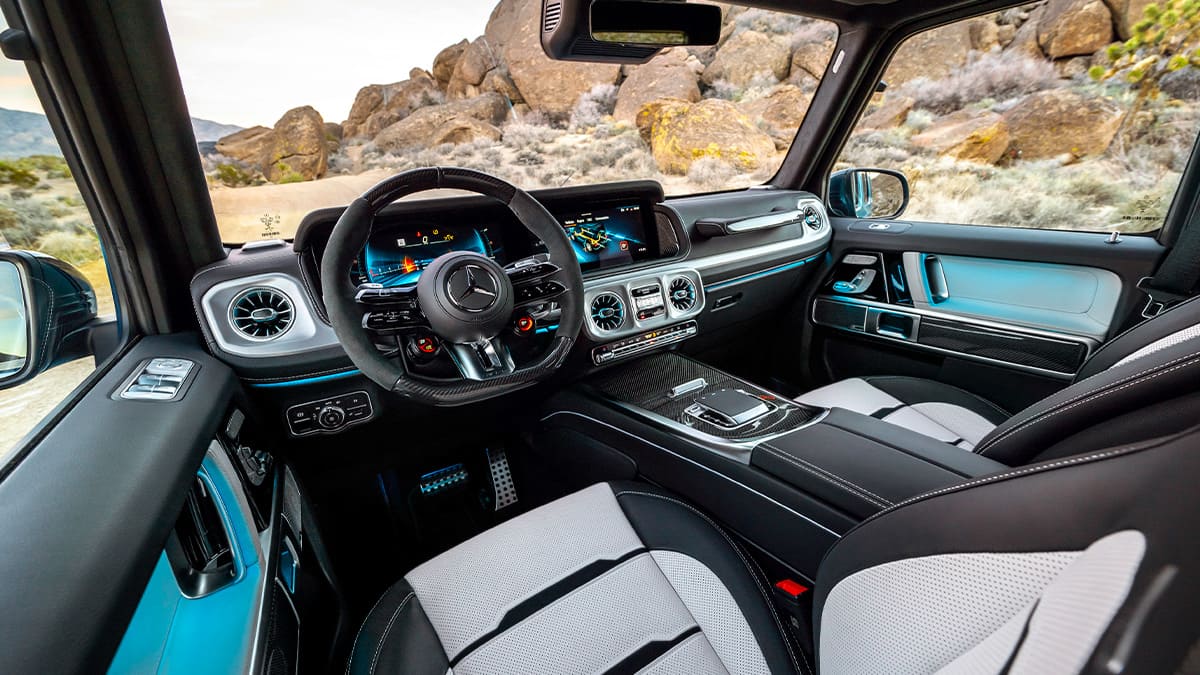 Makyajlı Mercedes-Benz G-Serisi iç mekan