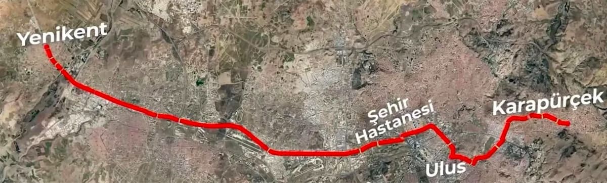 Yenikent-Ulus-Karapürçek Metrobüs Hattı